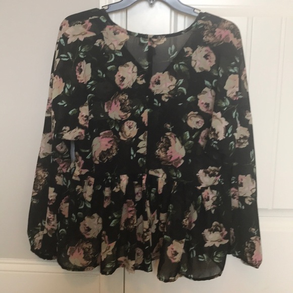ASOS Floral Peplum Top - Picture 4 of 4